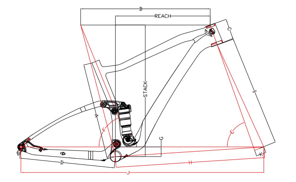 MTB Full Suspension Carbon Bike Frame