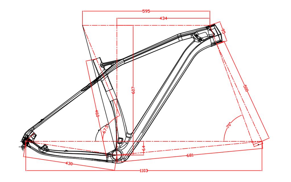 MTB Hardtail Carbon Bike Frame