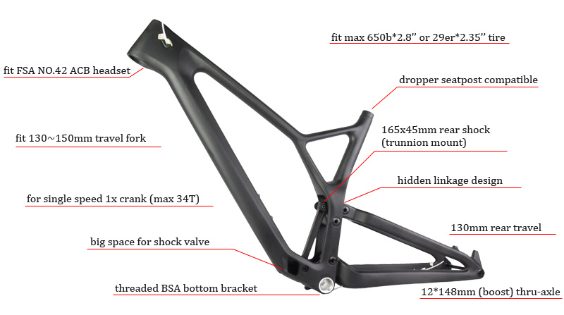 fittings placement Trail mountain bike frame