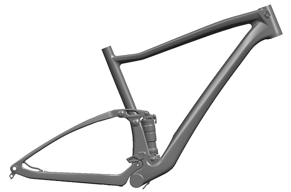 Full Suspension MTB Bike Carbon Frame
