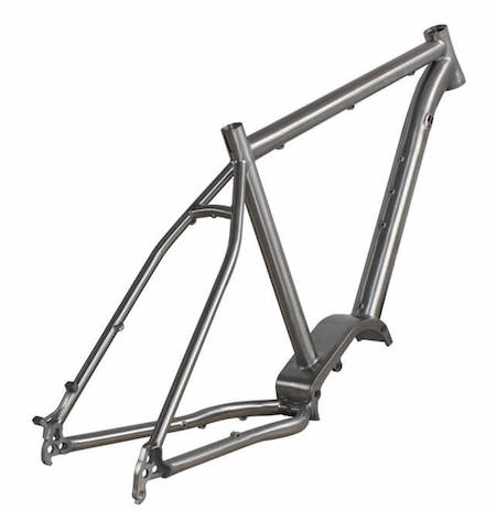 Titanium e bike frame