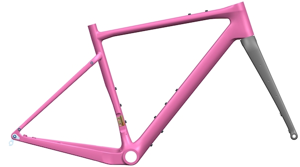  low weight high strength new design of gravel carbon frame