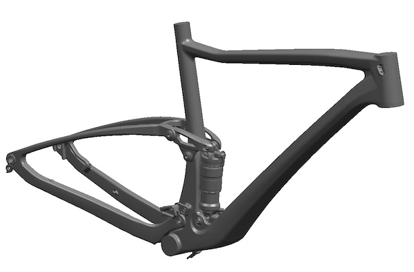 mountain bike carbon frame full suspension