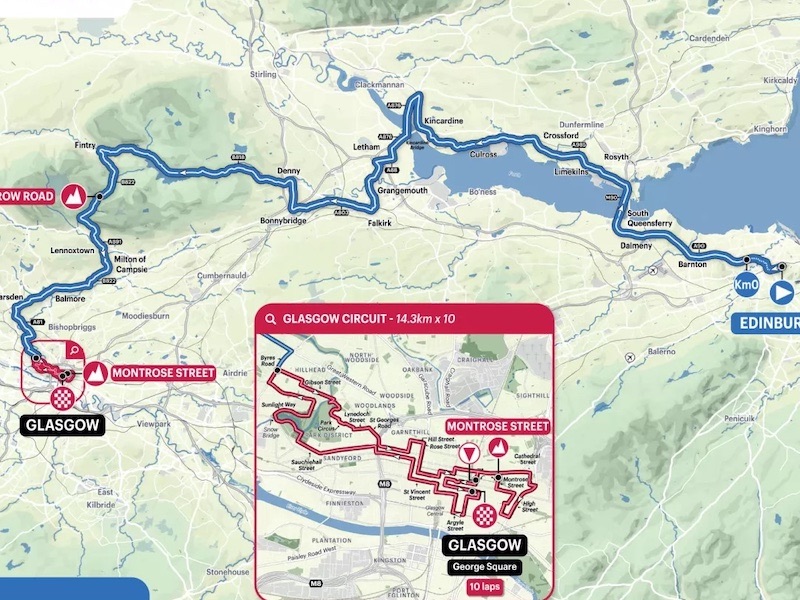 UCI releases maps about 2023 World Championships in Glasgow